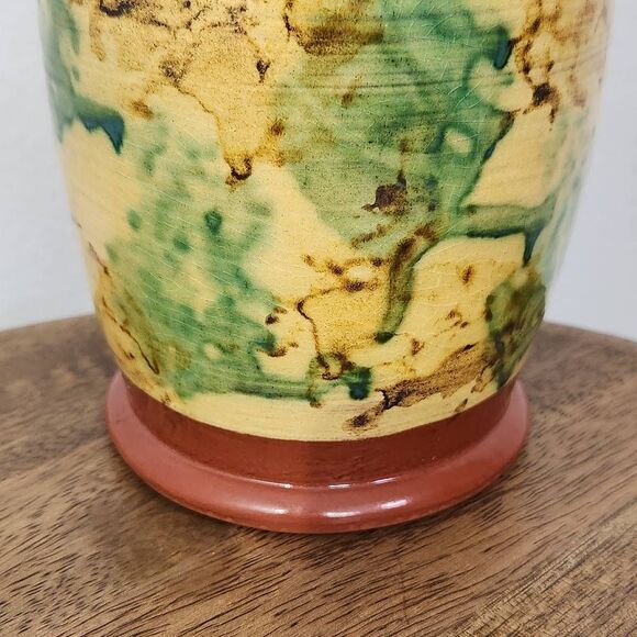 Jeff White Redware Vintage Pottery Vase Redware Pottery 1986 Vintage Redware - Picture 3 of 9